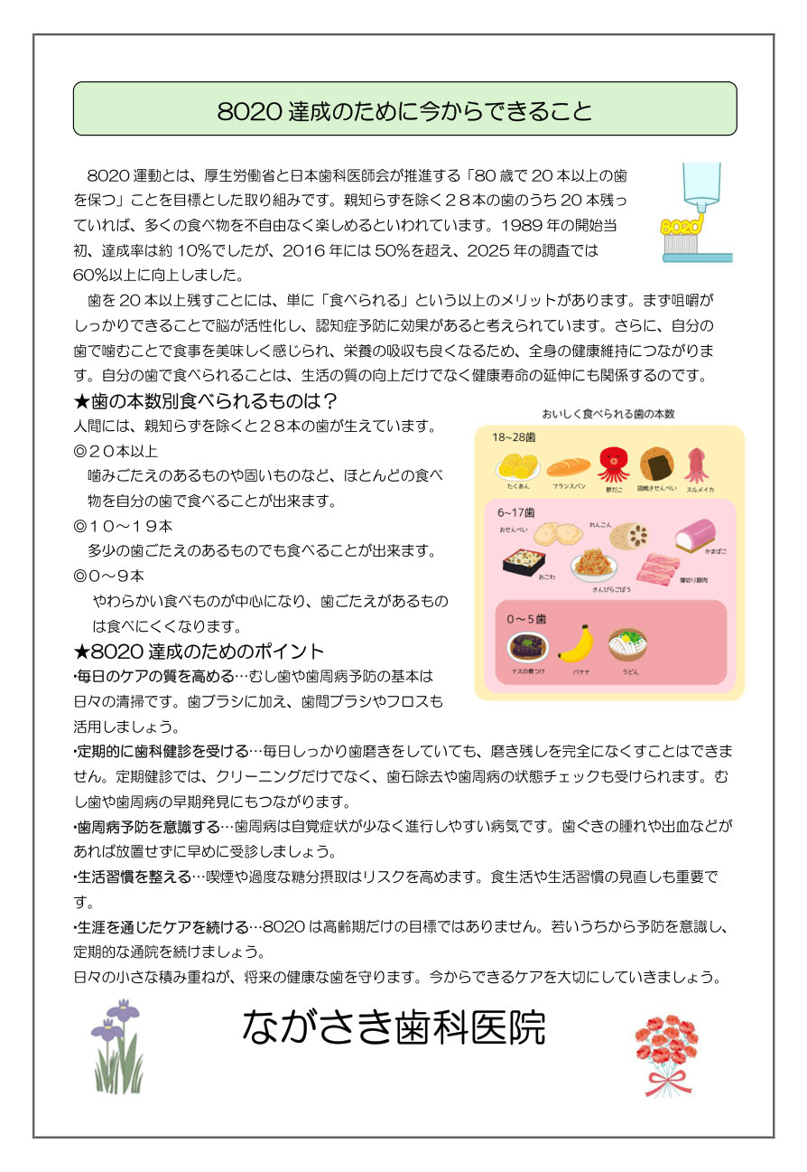 町田市ながさき歯科医院新聞 最新号 2/2